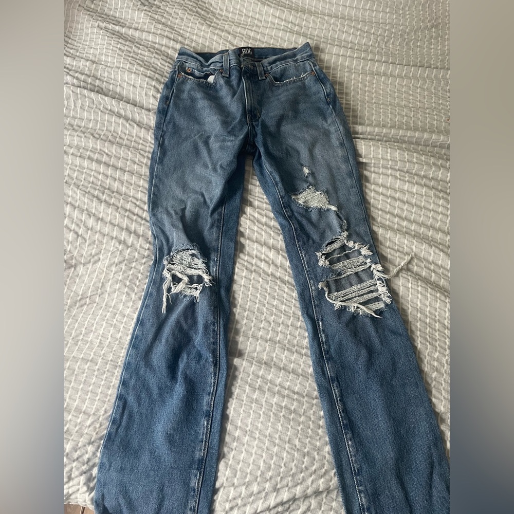 Urban outfitters distressed bootcut jeans